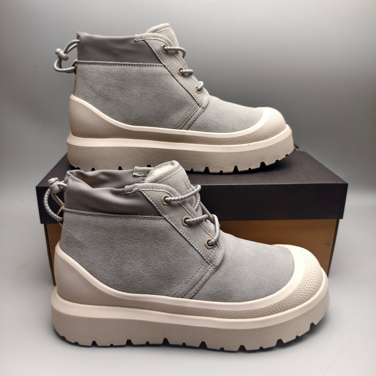 3991 High-Top Casual Shoes – Light Gray