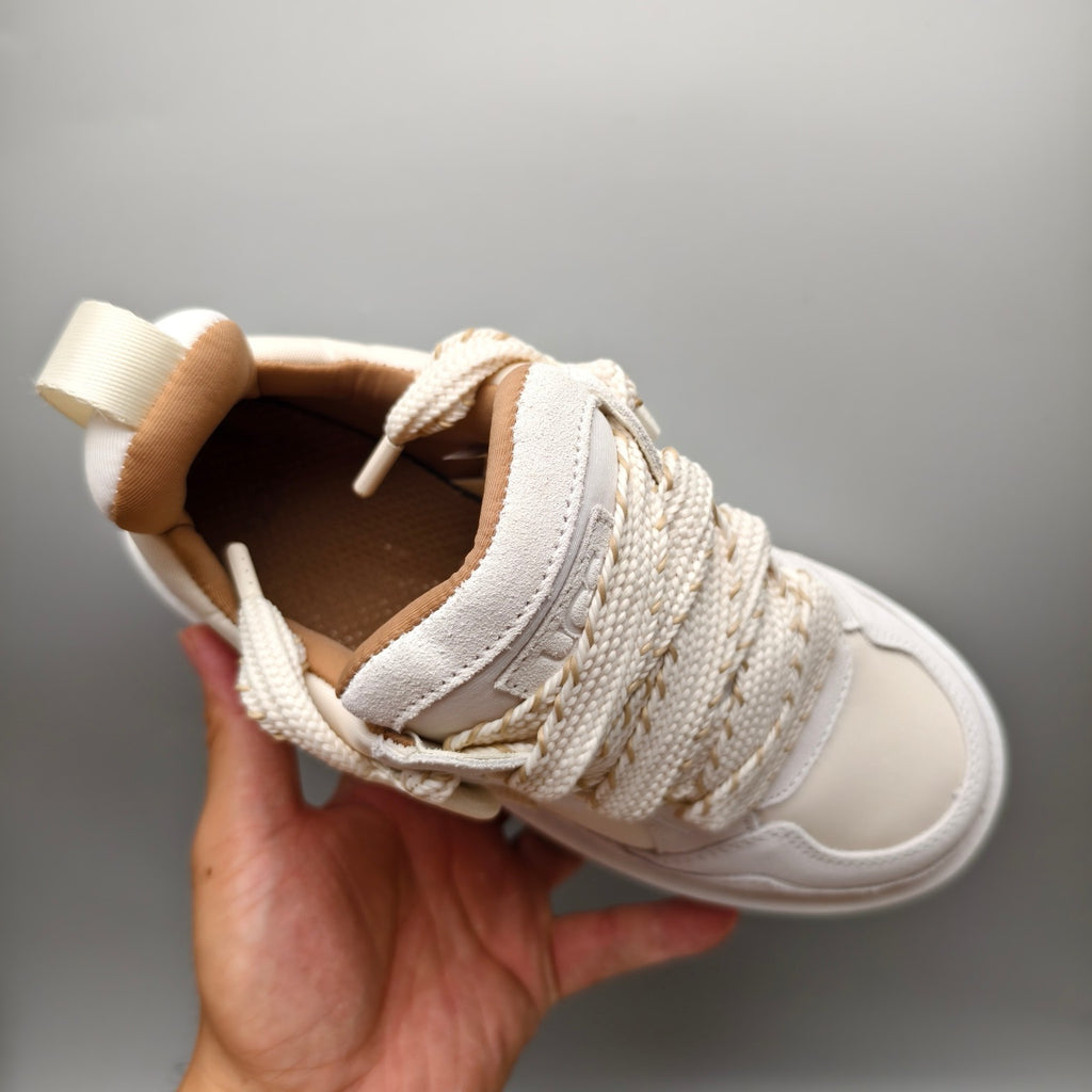 1541 Chunky Platform Lace-Up Sneakers – White