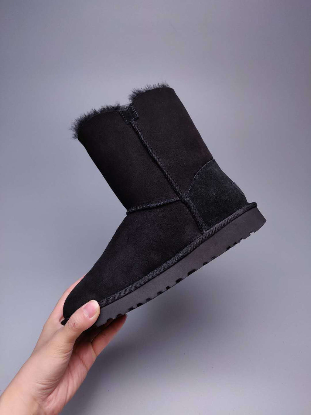 2480 Side-Zip Mid-Calf Boots – Black