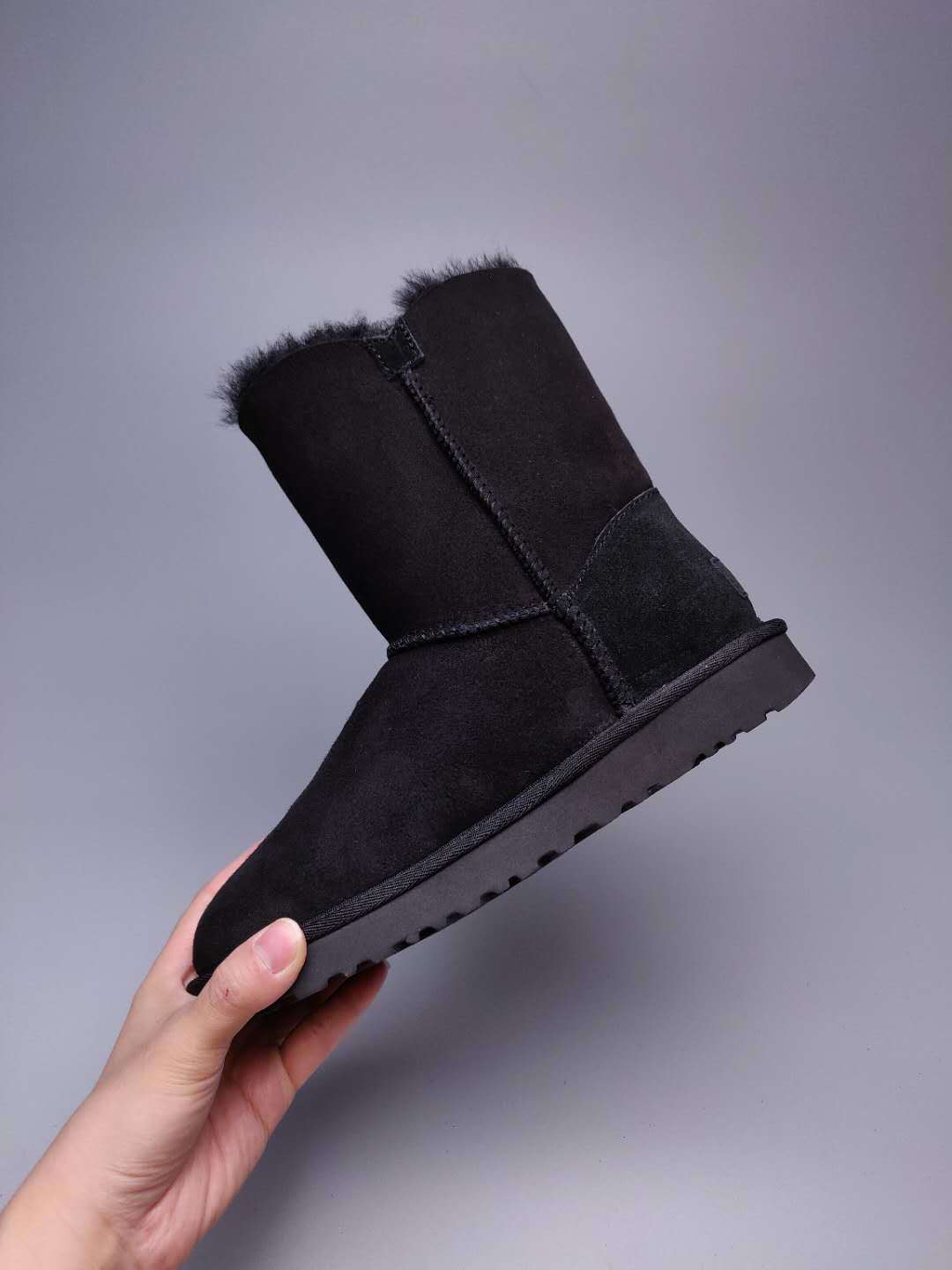 2480 Side-Zip Mid-Calf Boots – Black