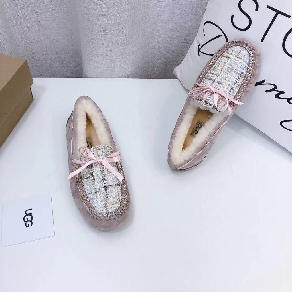 5623 Chic Moccasin-Style Shoes – Dusty Pink