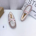 5623 Chic Moccasin-Style Shoes – Dusty Pink