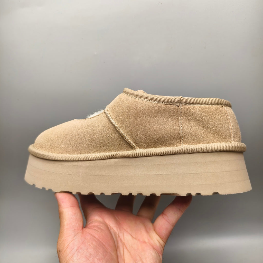 7612 Platform Mary Jane Fashion Shoes – Sand