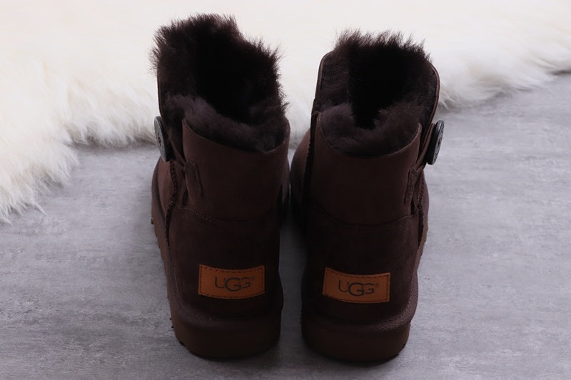 6422 W Mini Bailey Button II Boots – Coffee Brown