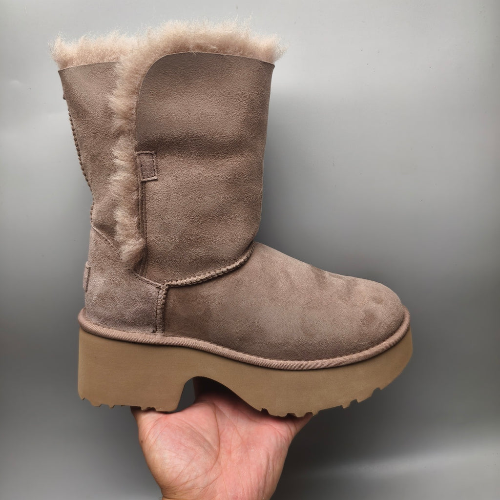 1533 Women's Platform Wedge Mid-Calf Boots – Walnut