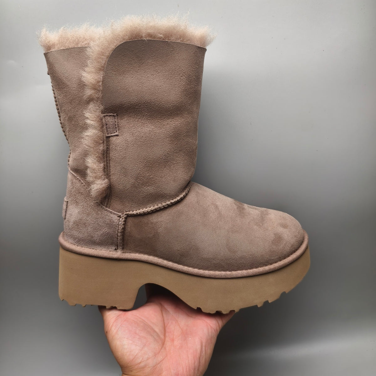 1533 Women's Platform Wedge Mid-Calf Boots – Walnut