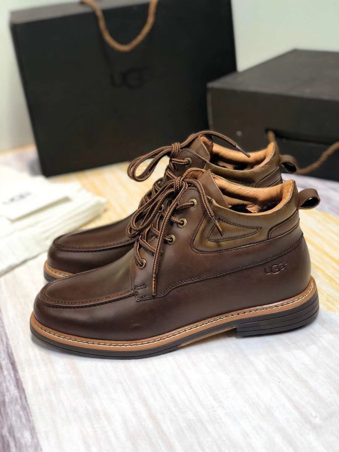 0726-1 Upgraded Series Leather Shoes – Chocolate Brown