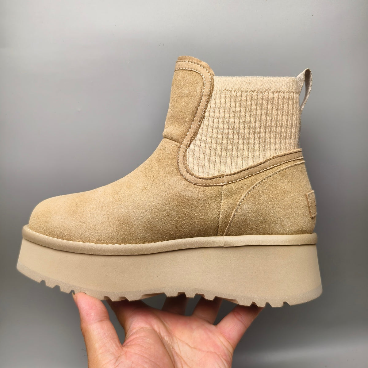 3258 5 cm Platform Casual Fashion Shoes – Sand