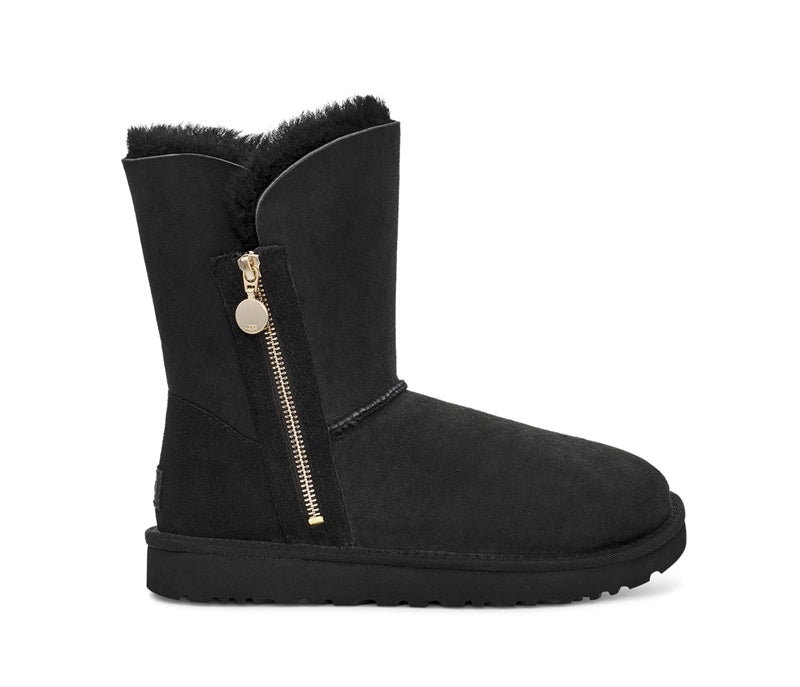 2480 Side-Zip Mid-Calf Boots – Black