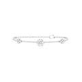 Harry Winston Style Floral Cubic Zirconia Bracelet