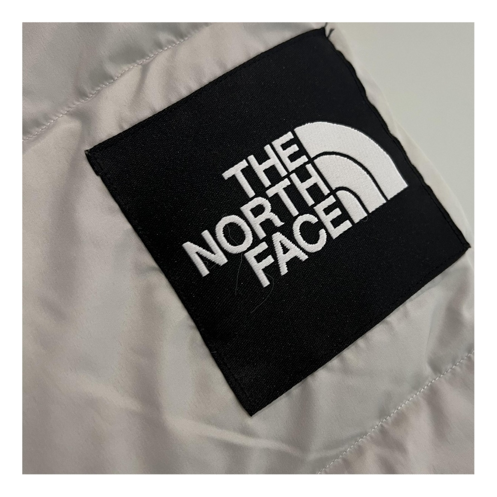 The North Face Color-Block Hooded Long Puffer Coat | Grey | Down Insulated
