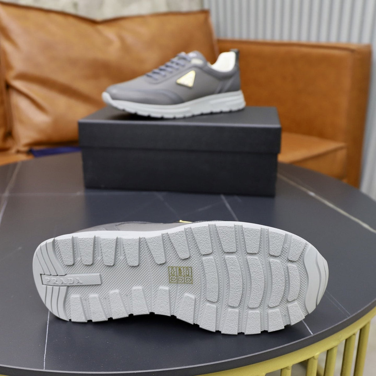Prada Men's Paneled Lace-Up Sneakers