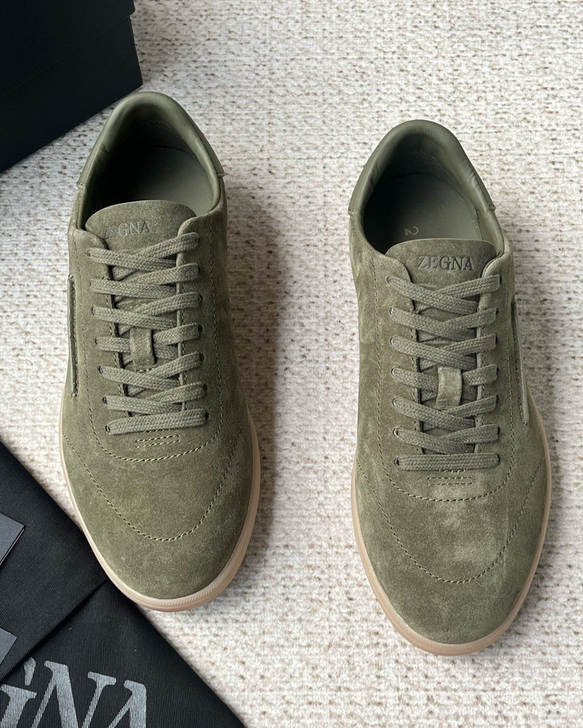 Zegna Triple Stitch Monte Low-Top Sneakers