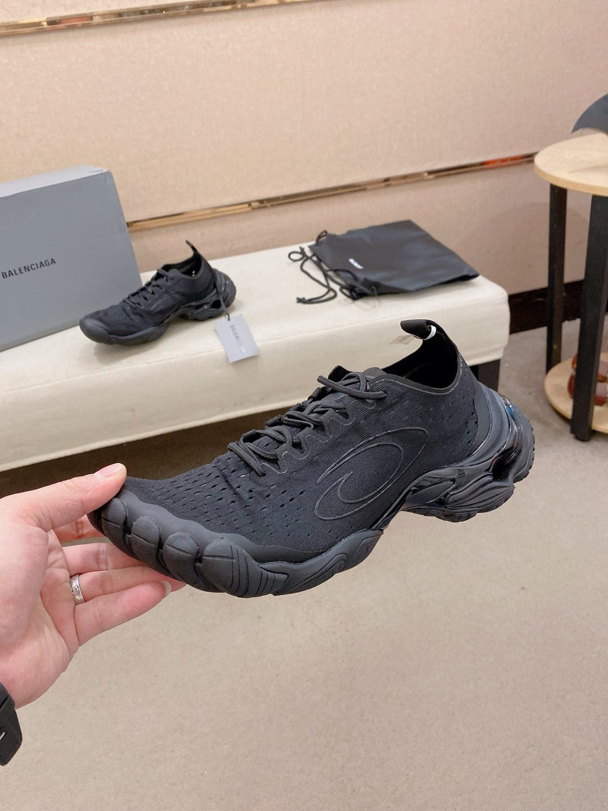 Balenciaga Anatomic Runner Five-Toe Sneakers